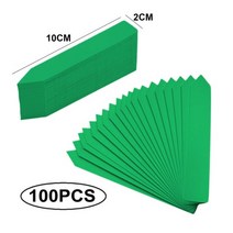 도로명주소판 건물주소 명패 100 개대 식물 태그 식물 이름 보육 마커 꽃 냄비 묘목 레이블 트레이 마크 도구 정원 액세서리, 리터 100pcs 녹색