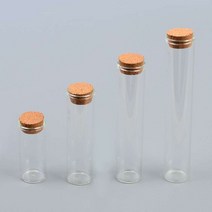 코르크마개 길죽한 유리병 / 샘플보관용 유리공병, 사이즈, 120mm, 1개