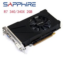 중고 사파이어 R7 340X 2GB 그래픽 카드 AMD Radeon R7340 비디오 스크린 GPU 데스크탑 PC 컴퓨터 게임 HDMI DVI, [02] R7 350 2GB