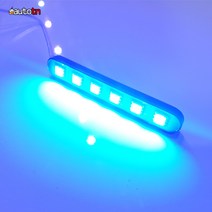 12v MOXI 오토바이 자동차 5050 6구 싸이키 스트로브 파박이 LED, 파랑