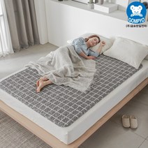 곰표한일 라돈걱정없는 무자계 전자파안심 전기요 전기매트 전기장판, 7무자계 체크그레이(H), 소형(67.5X180cm)
