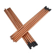 공기 탄소 아크 가우 징 막대 5 개 4-12mm DC 건 용접 도구 액세서리 원형 흑연 전극, 06 12mm_01 5pcs