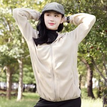 체스 3color 리얼붐 여성 후리스 후드집업