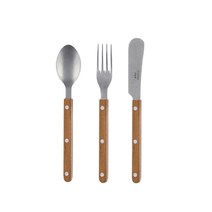 사브르 비스트로 커트러리 1인 디저트세트 3P(티스푼1+케이크포크1+스프레더1), 빈티지티크