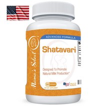 미국 Mamas Select Shatavari 500mg 60캡슐 Natural Breast Milk 마마스 셀렉트 샤타바리 추출물 사타바리