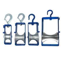 전선도르래 후크형 고리형 65mm 90mm 200mm 포설공구 전설공구 케이블공사, 수입도르래65mm-고리형