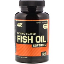 Optimum Nutrition 장 피복 피쉬 오일 소프트젤 100정