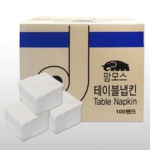 맘모스냅킨 100 업소용 테이블냅킨 100밴드 맘모스 10000매, 1box