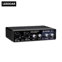 Teyun q-22 q-12 q-24 전문 오디오 사운드 카드 전기 녹음 기타 모니터 스튜디오 노래 컴퓨터 라이브 방송, 큐-24