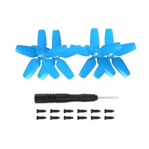 카메라드론 29255 avata drone 용 프로펠러 가드 케이스 경량 다채로운 충돌 방지 소품 윙 팬 커버 2in1 세트 액세서리, 파란색