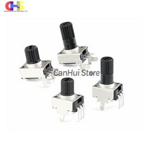 가변 저항RV09 수직 수평 12.5mm 샤프트 10 개 1K 2K 5K 1M 0932 조정 가능 저항 9 유형 3 핀 씰 전위차계, 16 B50K Vertical 15mm