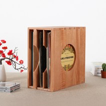 턴테이블 선반 아트월 LP 스탠드 장식장 축음기 원목 블랙테이프 홀더 12인치 올드테이프 보관 CD 블루레이 디스크 컬렉션 박스 진열장