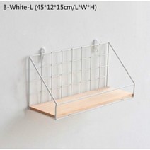 벽 디스플레이 선반 욕실 거실 주최자 홈 액세서리 도구 경량 렉 설치, B-White-L aliexpress