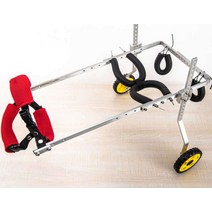 반려견 휠체어 소형 강아지 휠체어 다리 무릎 보조기, S(7.5-11kg)