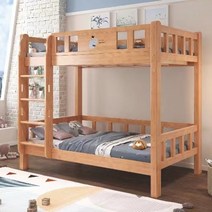 원목 고무나무 너비 평행 가정 성인 2층 기숙사 공간활용 벙커 침대 프레임 D 96, 2층 침대(배송 및 설치 포함), 900mmx1900mm, 이층침대만
