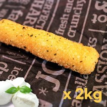 프렌차이즈 치즈스틱 어린이 에어프라이어 간식2kg 대용량 (1kg x 2봉)