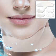 제이블릭 100% 의학용 실리콘 목주름 주름 패치 미간 눈가 눈밑 팔자 리프팅 테이프 스티커, 의학용 실리콘 얼굴 3pcs