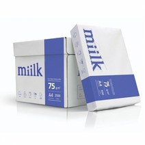 밀크(MILK) 복사지 A3 75g 250매*5팩[1박스], 단품