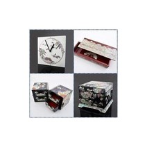 우리행진몰/ 4-B)와인홀더(적-송학) 나전칠기전통보석함/화장대소품/수납쥬얼리함, 상세내용표시