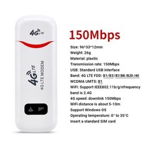 와이파이 증폭기 공유기 인터넷 EATPOW-4G LTE 무선 라우터 USB 동글 150Mbps 모뎀 모바일 광대역 Sim 카드 WiFi 어댑터 4G 홈 오피스, [02] B1 B3 B7 B8 B20 B40, 02 B1 B3 B7 B8 B20 B40, 02 B1 B3 B7 B8 B20 B40
