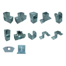 사각 각 파이프 브라켓 조인트 각관 연결 40mm 50mm, E형조인트, 1개