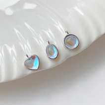 [DP3-059] 실버 펜던트 월광석 3종 은 참 목걸이만들기 DIY 재료 silver 925