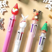 [투영] 크리스마스 6색 볼펜(5개입), 트리