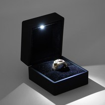LED 쥬얼리 반지 케이스(블랙) 선물박스 반지보관함