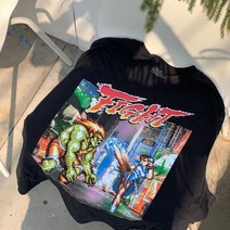 스트리트파이터 반팔 티셔츠 브랑카 춘리 일본 게임