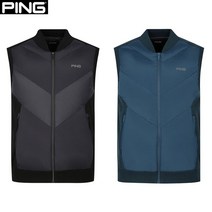 핑 22FW 남성 구스 다운 하이브리드 풀집업 니트 베스트 111B4SV102_BT