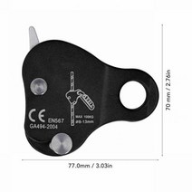 23 종 등반 로프 그래버 셀프 로커 안전 야외 등산 장비 알루미늄 그랩 잠금 보호 키트, q