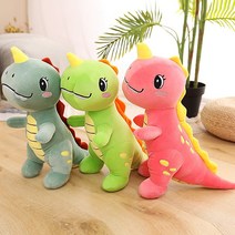 가정용 침실 포근한 애착인형 오가닉 바디필로우 대형 공룡 동물 바디필로우, (잉크그린+레드+민트)*, 70cm(머리부터 꼬리까지 총길이) 소장용 작은 선물