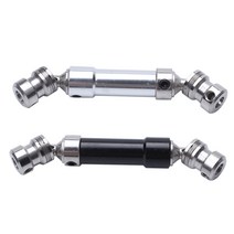 2 PC를 금속 후면 센터 드라이브 샤프트 1시 12분 Wltoys 12428 12423 RC 자동차 단기 코스 사막의 버기 블랙 & 실버를위한, 하나, 블랙 & 실버
