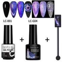 자석젤네일 LILYCUTE-세미 퍼머넌트 UV LED 네일 자석 스틱 7ML 9D 고양이 마그네틱 젤 폴리시 세트 블랙 필요, [90] 225076