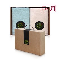 [풍성한 한가위 되세요] 송월타올 130g x 2p 수건선물세트 추석선물세트 한가위선물세트 명절선물세트, A세트 (민트+베이지)