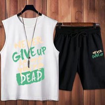 대형 여름 얇은 유행 반바지 세트 남자의 2023 새로운 느슨한 핸섬 조끼 5 점 바지 투피스 세트