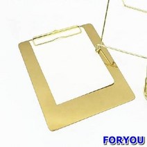 ForU237 골드 바인더 메뉴판 클립보드 메탈바인더 인테리어소품