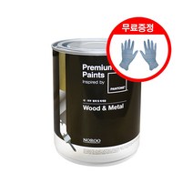 철재/목재용 팬톤 페인트 우드앤메탈 반광 1L, Jet Black(19-0303)