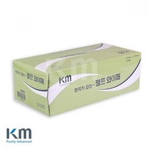 KM 먼지가 없는 펄프 와이퍼 215x215mm 150매 1각 와이프올 휴지 킴테크, 1개