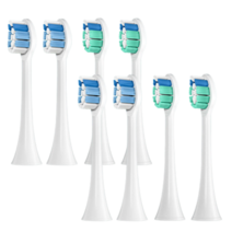 보라 전동칫솔 호환용 칫솔모 잇몸케어+딥클린+거치대+케이스, 화이트 잇몸케어4+딥클린4