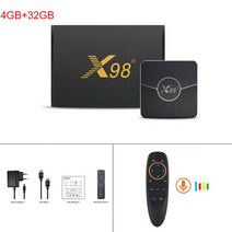 ott박스 디자인 x 98 플러스 Amlogic s905 w2 안드로이드 11 OS 듀얼 와이파이 BT 스마트 OTT TV 박스 유튜브 넷플릭스 ip tv 지원, 05 4GB 32GB G10_04 Au 플러그