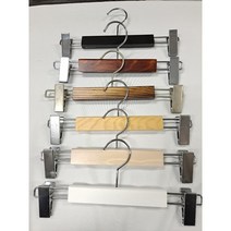 원목 바지걸이 집게형 우드바지걸이 5개, 지당