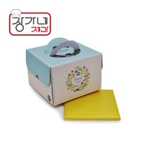 장가네제과 케이크박스+받침(평일 오후 3시까지 결제건 당일 출고 주말과 공휴일은 미출고), 케이크박스+받침(미니)