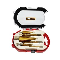 공구라면 ( 09RM ) 스텝드릴 7p세트 6p세트, [선택2] 스텝드릴 6P 세트(레드), 1개