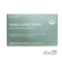 여에스더 위케어 그린세라 금은화 추출물 위 건강 부모님 선물 HD 닥터 에스더 위영양제, 닥터에스더 위케어 그린세라 60정 1박스