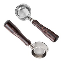 IKAPE Coffee Products 58mm 바텀리스 네이키드 포타필터 Gaggia 에스프레소 머신과 호환 (18g 필터 바스켓 포함), 58mm 2 ears / Fits Gaggia