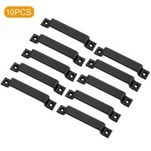 홈 스테인레스 스틸 게이트 헛간 문 손잡이 창고 옷장 야외 실내 차고 솔리드 슬라이딩, 10pcs