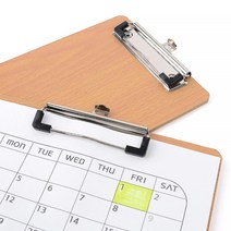 A5 클립보드 우드 메뉴북 메뉴판 클리어파일 서류정리, 가로형