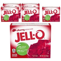 젤오 젤라틴 디저트 젤리 믹스 85g, 체리(Cherry), 6개
