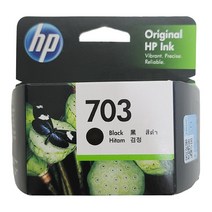 HP NO.703 정품잉크, 검정, 1개